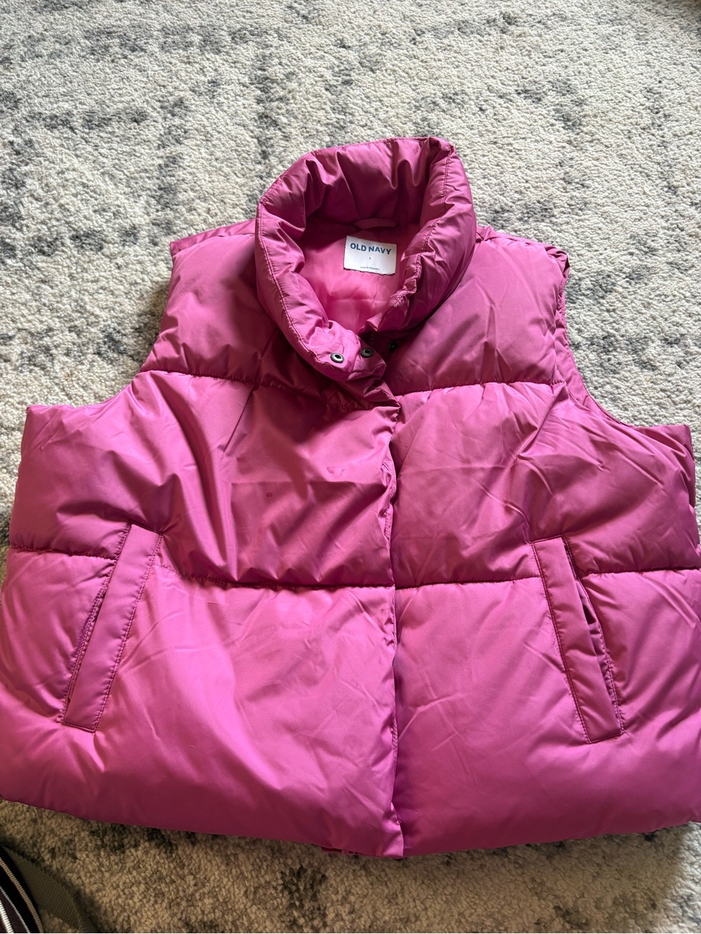 Old Navy Pink Puffer Vest